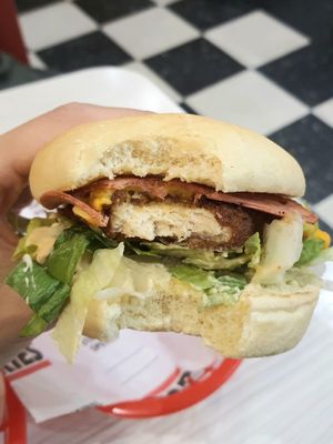 Stinger burger - inside at Lord of the Fries in Fitzroy