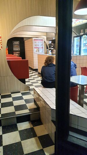 interior of store at Lord of the Fries in Fitzroy