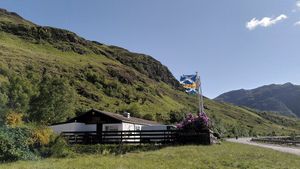 Exterior of the building at The Pitstop at Kintail in Kyle Of Lochalsh
