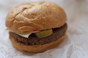 Smokey BBQ Cheeseburger (limited time only) at Lord of the Fries - Swanston St in Melbourne