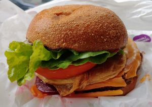 The Lot burger at Lord of the Fries - Swanston St in Melbourne