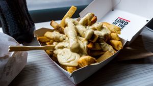 Chippies with The Indian Sauce 11/10 Sauce  at Lord of the Fries - Swanston St in Melbourne