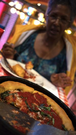   at Gino‘s East in Chicago