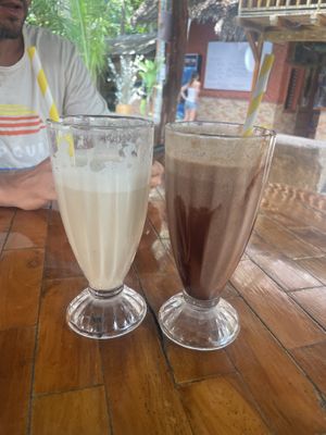Protein powder and choc peanut shake   at Vedge Bohol in Panglao