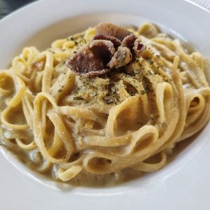 Pasta Carbonara at Vedge Bohol in Panglao