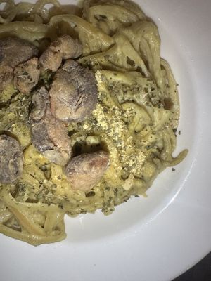 Spaghetti Carbonara vegan   at Vedge Bohol in Panglao