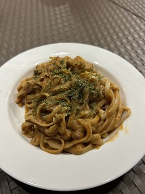 Chickpea pasta🤤 Must try!!  at Vedge Bohol in Panglao