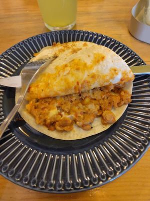 Gringa al pastor at Britches Puebla in Puebla