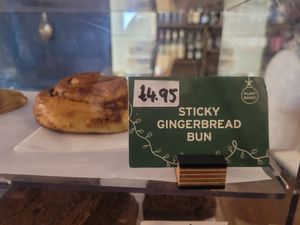 Sticky Gingerbread Bun (Plant Based) at The Jester's Tower in Conwy