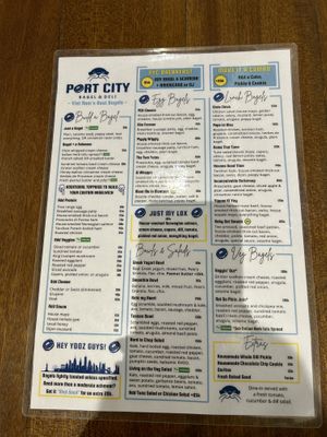 Menu  at Port City Bagels 베이글 in Hoi An