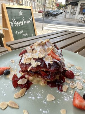 Gluten-free pancakes   at Fresco in Lisbon