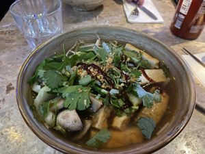 vegan pho  at Vibami in Helsinki