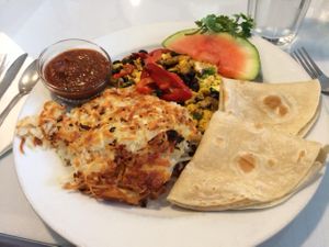 Tofu scramble at Sandpiper Cafe in Juneau