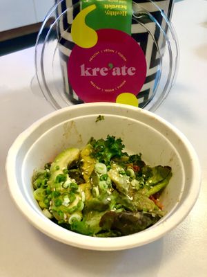 Avocado salad  at Kreate Vegan Fusion in Dubai