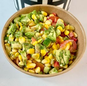 Corn and veggie zing at Kreate Vegan Fusion in Dubai