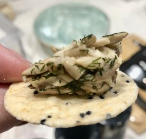 Dil and sunflower seed  at SOUL Vegan Cheese in Dubai