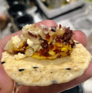 Cranberry, walnut and paprika  at SOUL Vegan Cheese in Dubai