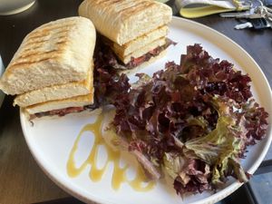 Tofu peri peri sandwich   at Plantoholic in Dubai