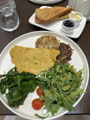 Missing the large fruit bowl- strawberries, mangos, pineapple and pomegranate   at Plantoholic in Dubai