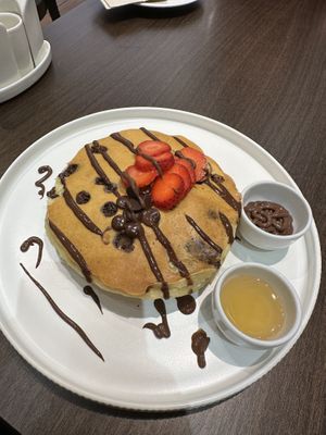 Raw Cacao Pancakes  at Plantoholic in Dubai
