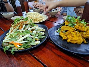 Salad & tofu at Quán Thuần Chay Hương Sen in Thu Dau Mot