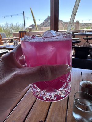 Prickly pear spritzer  at Proof Canteen at Four Seasons Resort in Scottsdale