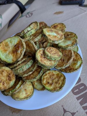 Fried Courgette at Agnadi in Zakynthos