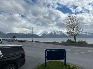 View from restaurant.  at Zudy's Cafe in Seward