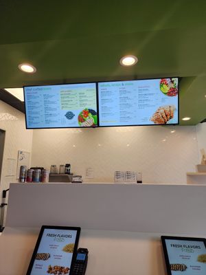 Menu at SoFresh in Kissimmee