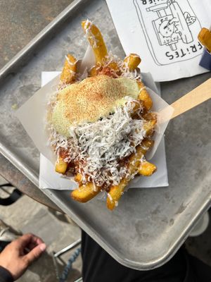 Pommes alle norma  at Frites Atelier in Brussels