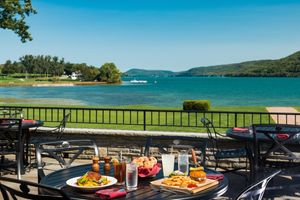 Seasonal Patio Dining at Hawkeye Bar & Grill in Cooperstown