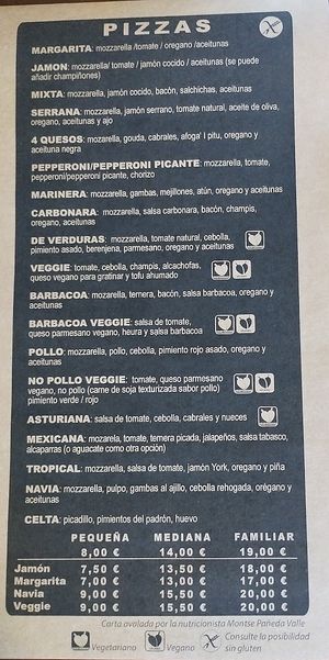   at Pizzeria Navia in Navia