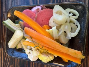 Pickled veggies  at goatlandia kitchen in Sebastopol