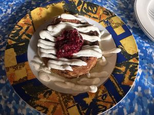 Cauliflower soufflé  at bar mir in Warsaw