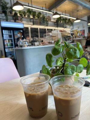 Pumpkin spice latte and Maple latte   at TULA Cafe in Kingston
