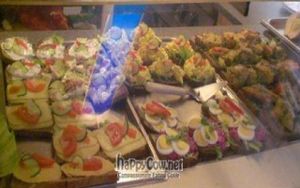 freshly made slices of bread with anything vegan at Kafe Blitz in Oslo