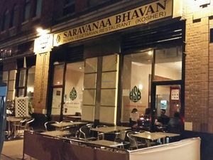outside at Saravana Bhavan - Upper West Side in New York City