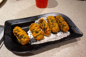 Fried seaweed   at Haidilao Hot Pot - Century City in Los Angeles