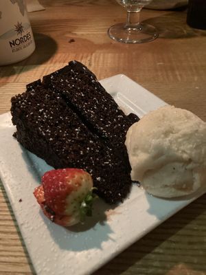 Vegan Chocolate Fudge Cake  at Qubana in Wakefield