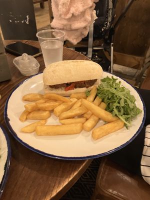 And chips!  at Pub On The Pond in Swansea