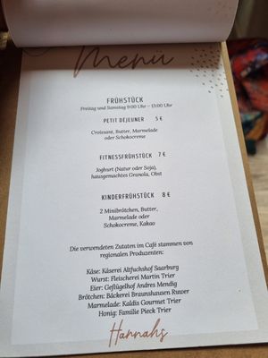 Frühstück at Hannahs Kreativcafé & Conceptstore in Trier