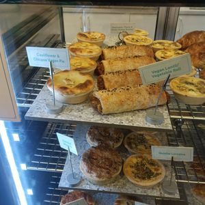Vegan hot savoury pastries at Quarry Bakehouse in Upper Ferntree Gully