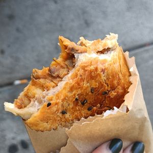 Lentil vegetable roll at Quarry Bakehouse in Upper Ferntree Gully