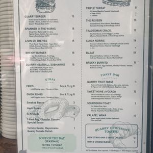 One vegan burger and vegan toast options at Quarry Bakehouse in Upper Ferntree Gully