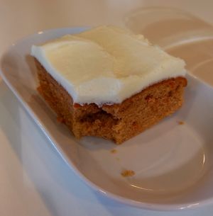 carrot cake at IKEA in Almhult