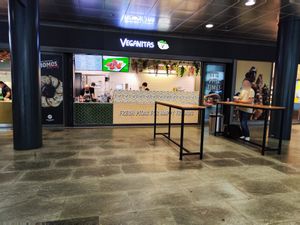 Exterior in basement at Veganitas in Luzern