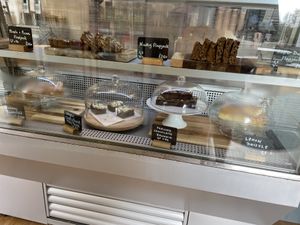 Vegan cake selection mmmmm  at Mrs Marcos Cafe in Barry