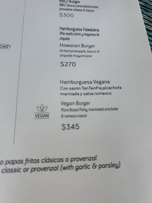 Menu  at Ten Ten Pie Al Carbon in San Miguel De Allende