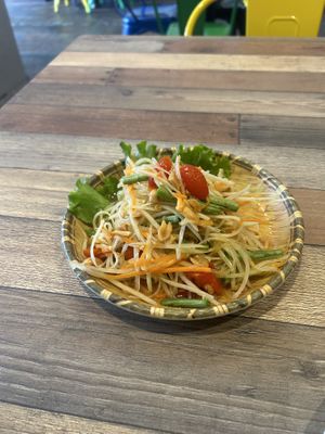 Papaya salad: Som Tum  at Kacha Thai Market in Royal Oak
