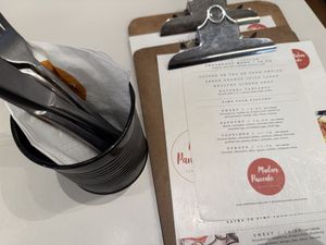 menu  at Madam Pancake in Amsterdam